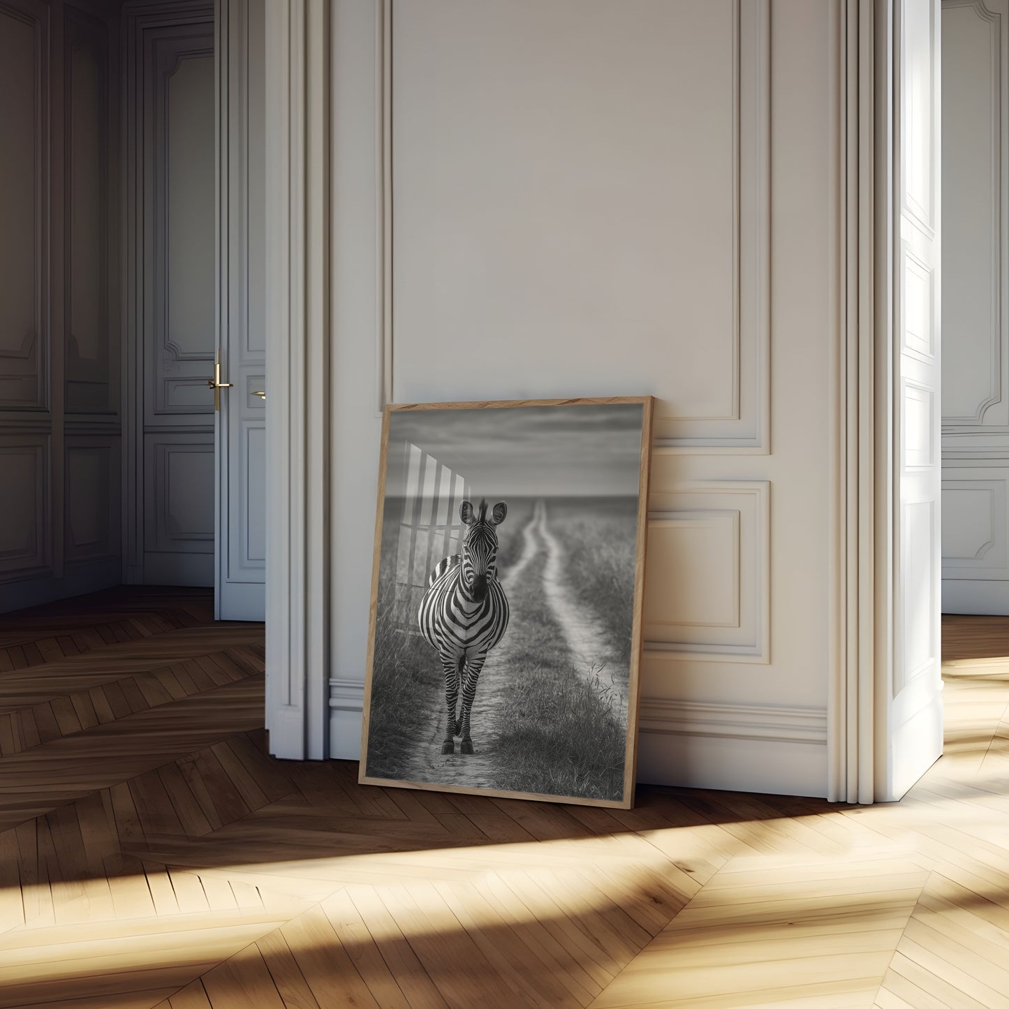 Solitary Zebra Wilderness Poster