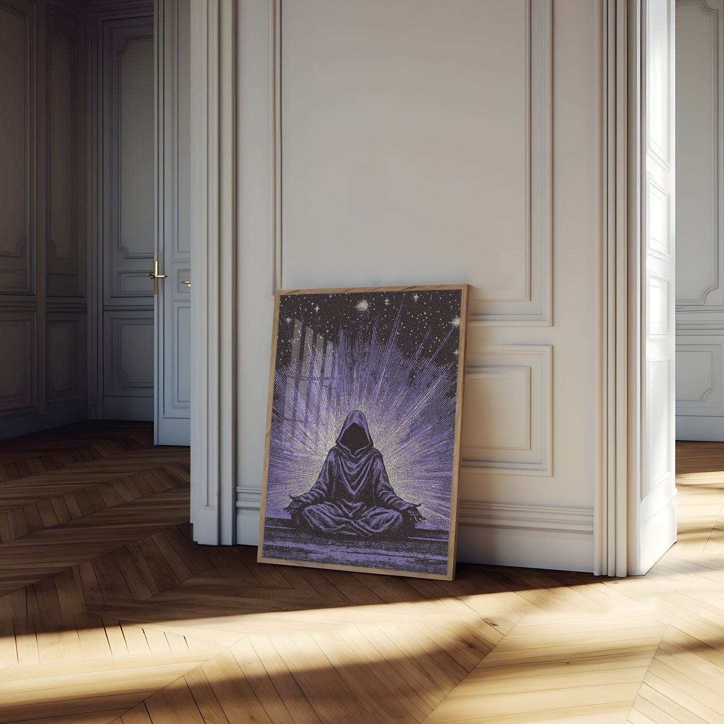 Kosmická Meditace Pod Hvězdami Plakát
