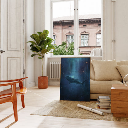 Celestial Whale Shark Poster