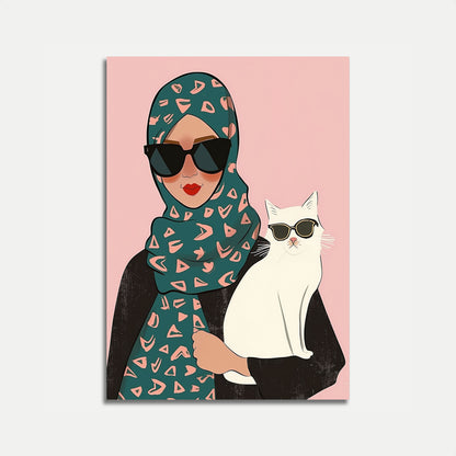 Cool Cats and Sunglasses Poster