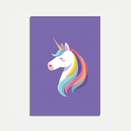 Poster Magico di Unicorno Arcobaleno