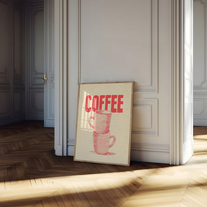 Vintage Coffee Lover's Morning Poster
