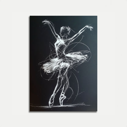 Dynamic Ballet Sketch Poster