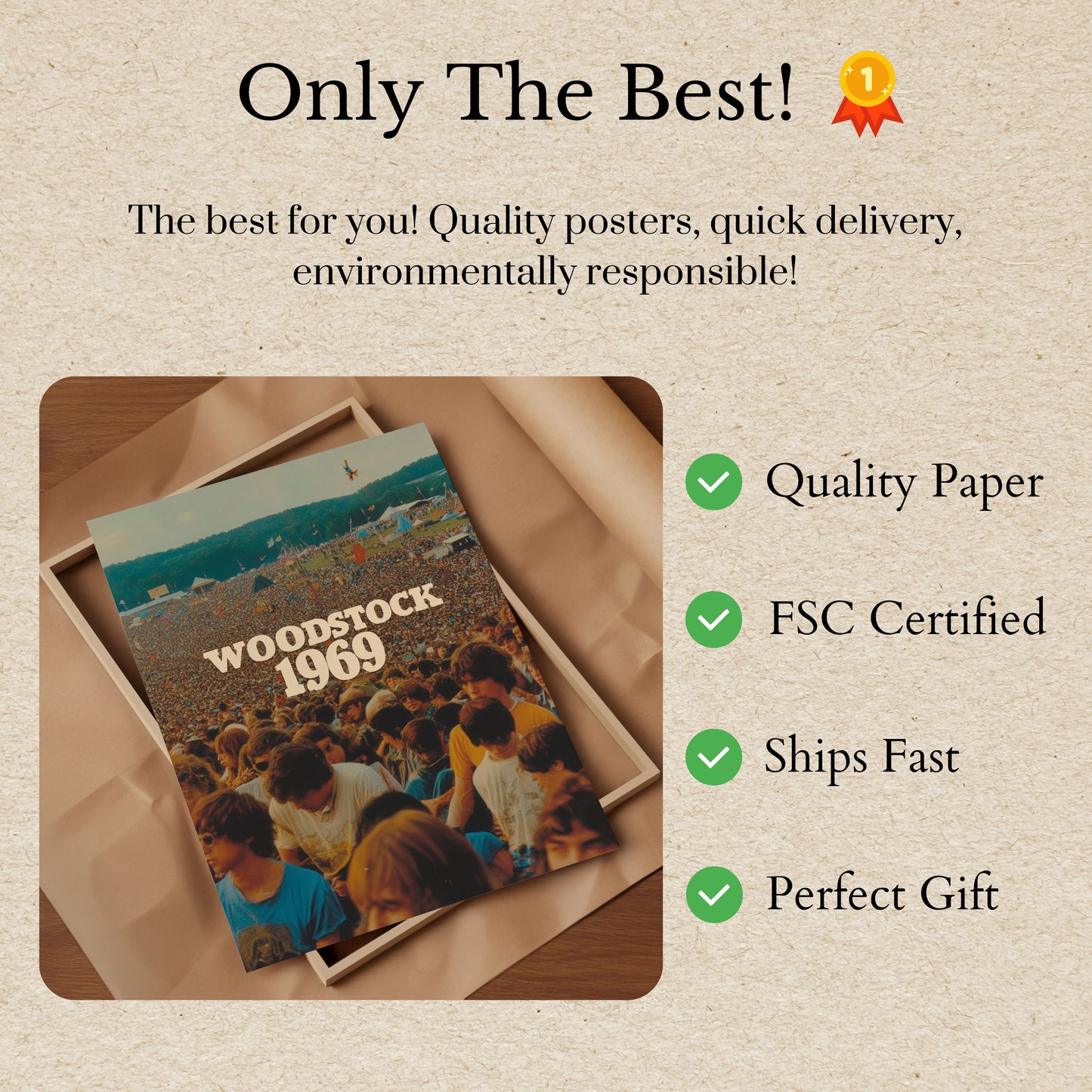 Woodstock 1969 Music Festival Poster