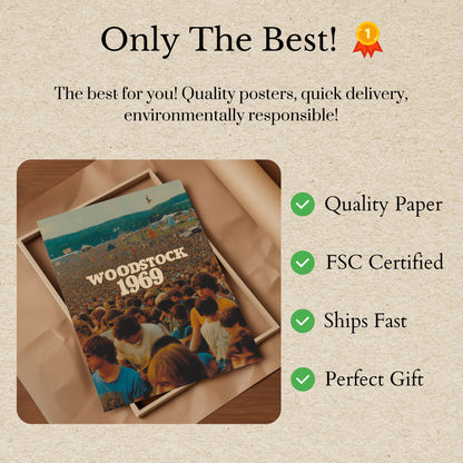 Woodstock 1969 Music Festival Poster