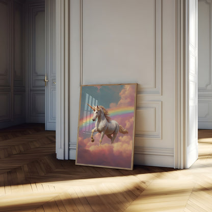 Poster di Unicorno Arcobaleno Magico