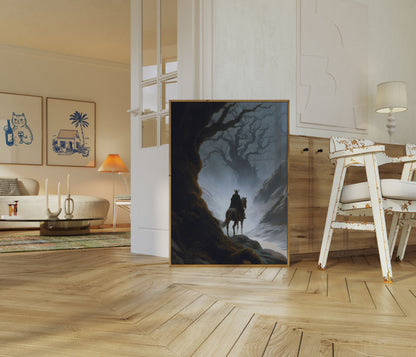 Pôster de Montanha do Guerreiro a Cavalo