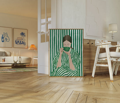 Green Tea Moment Poster