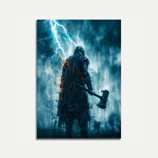 Lightning Thor Viking Poster