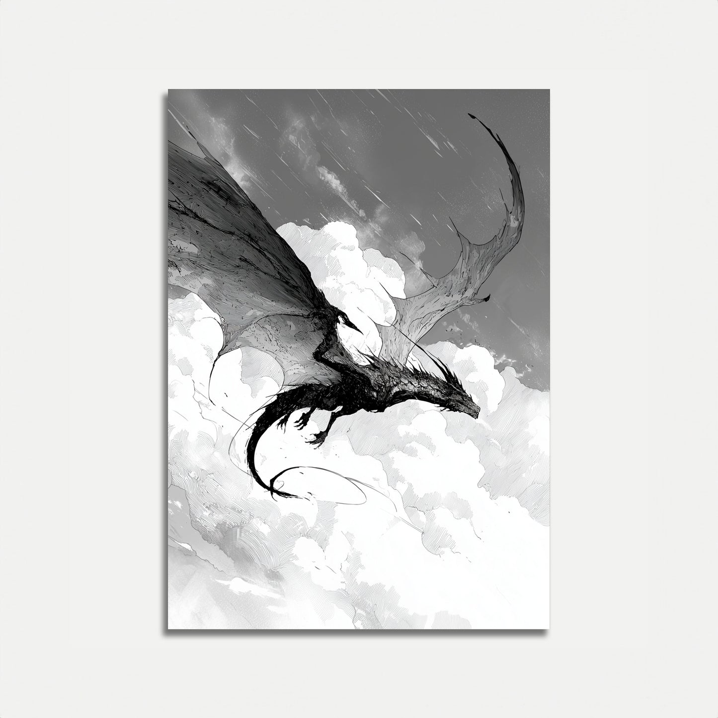 Póster del Dragón Oscuro de Skyborne