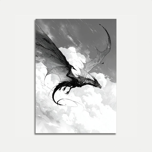 Póster del Dragón Oscuro de Skyborne