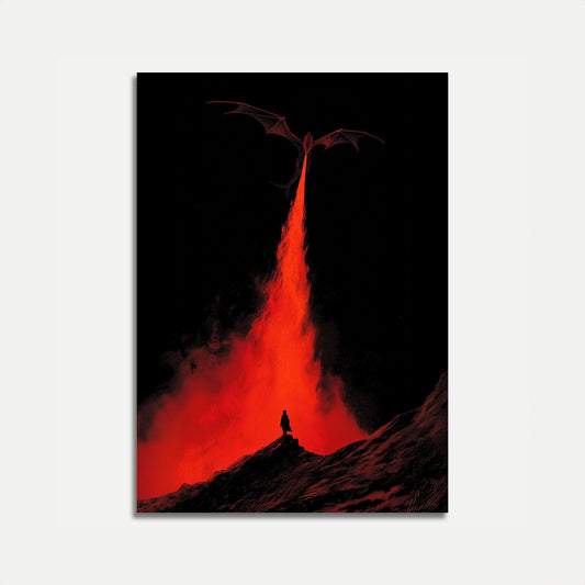 Póster de Fuego de Dragón Carmesí