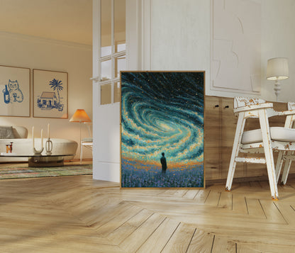 Starry Night Galaxy Dreamer Poster