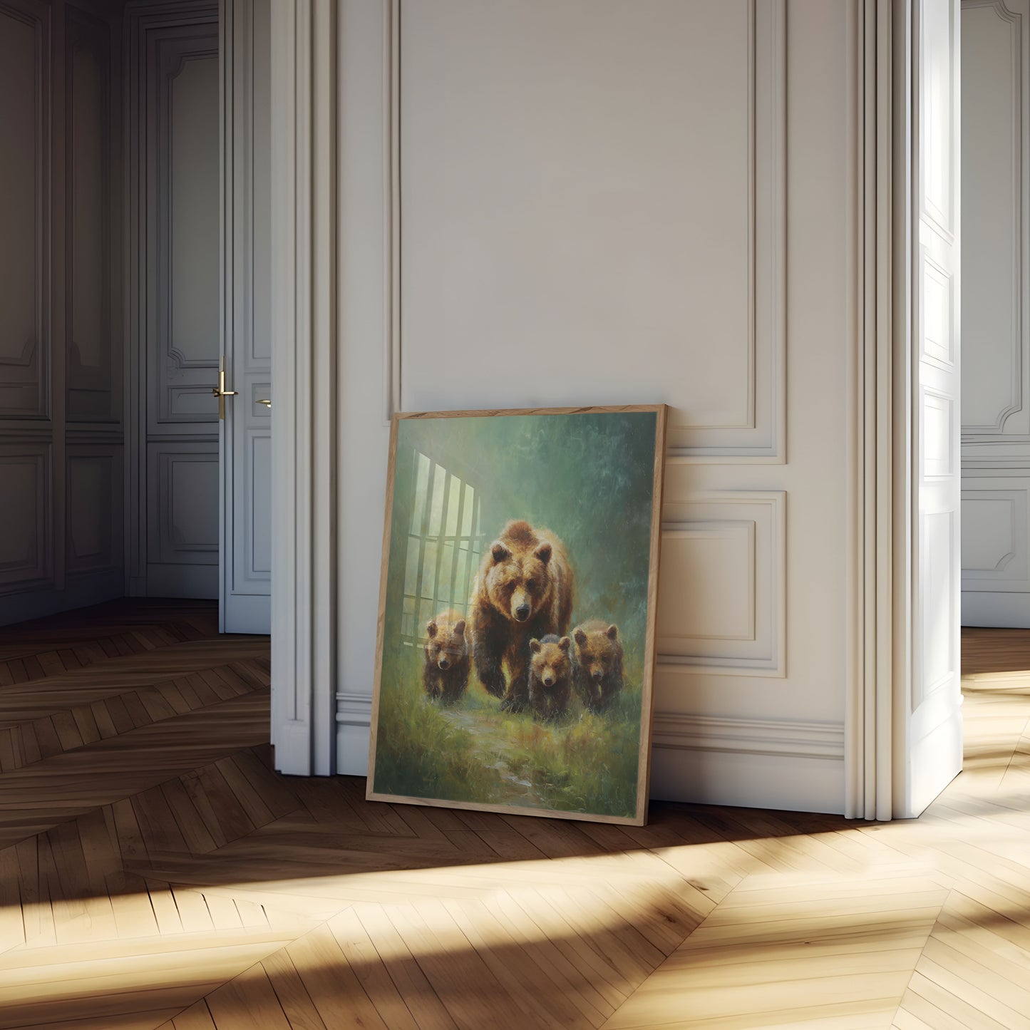 Poster Mamma Orsa e Cuccioli