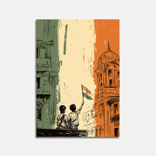 Indian Independence Spirit Poster