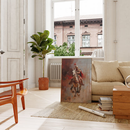 Charging Roman Cavalry Warrior Poster