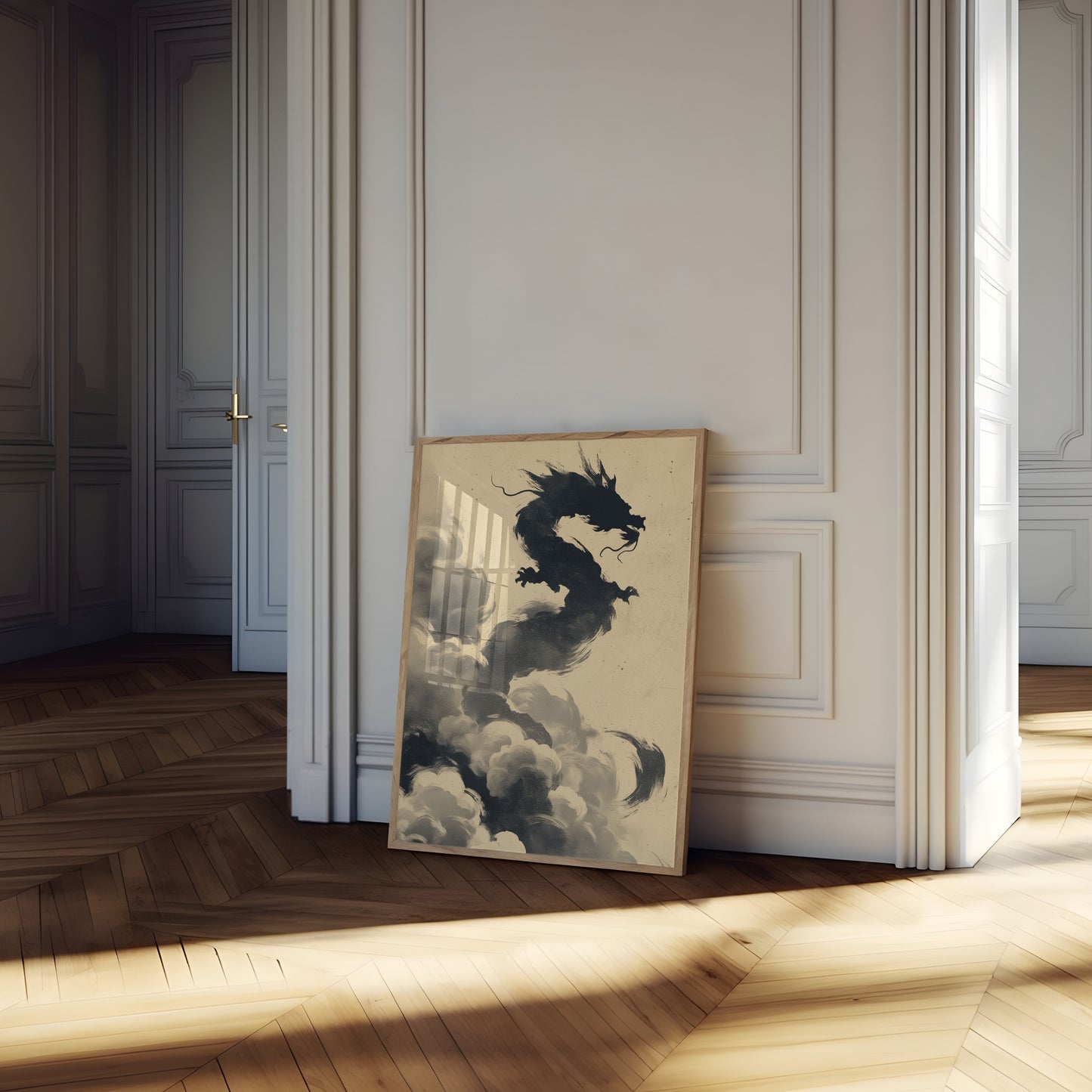 Póster de la nube de dragón místico