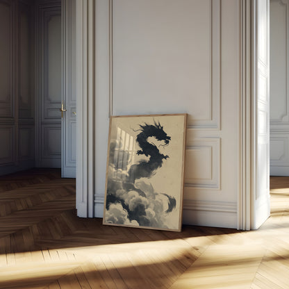 Póster de la nube de dragón místico