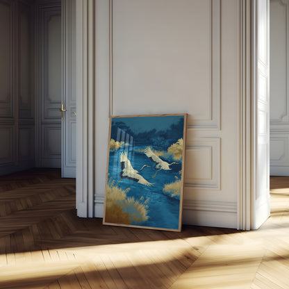 Gru nelle Paludi Blu Poster