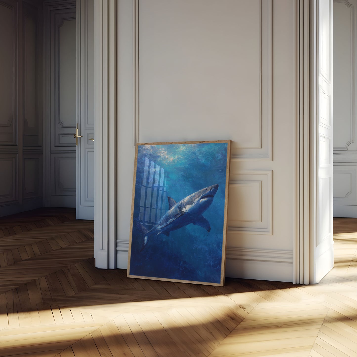 Great White Majesty Ocean Poster