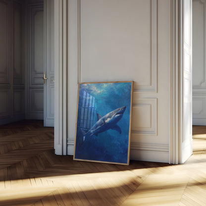 Great White Majesty Ocean Poster