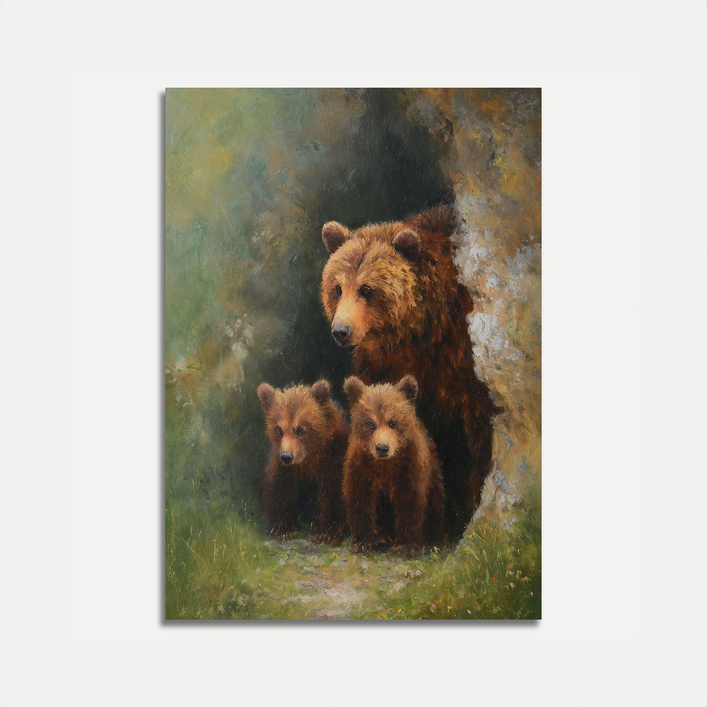 Berenfamilie in de Natuur Poster