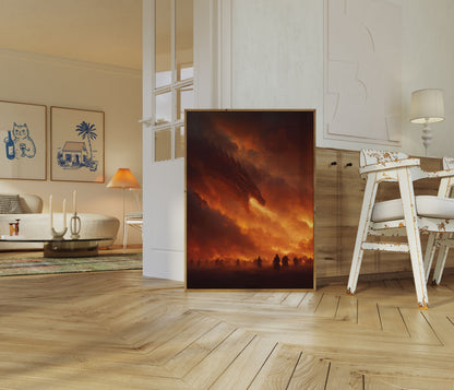 Dragon's Fiery Apocalypse Poster