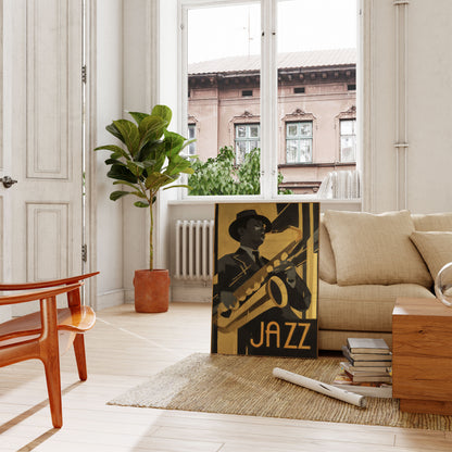 Vintage Jazz Musician Poster