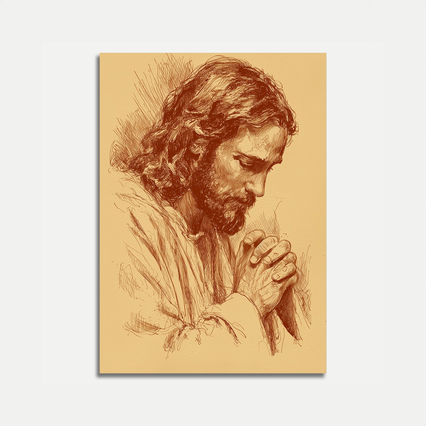 Faithful Prayer Contemplation Poster
