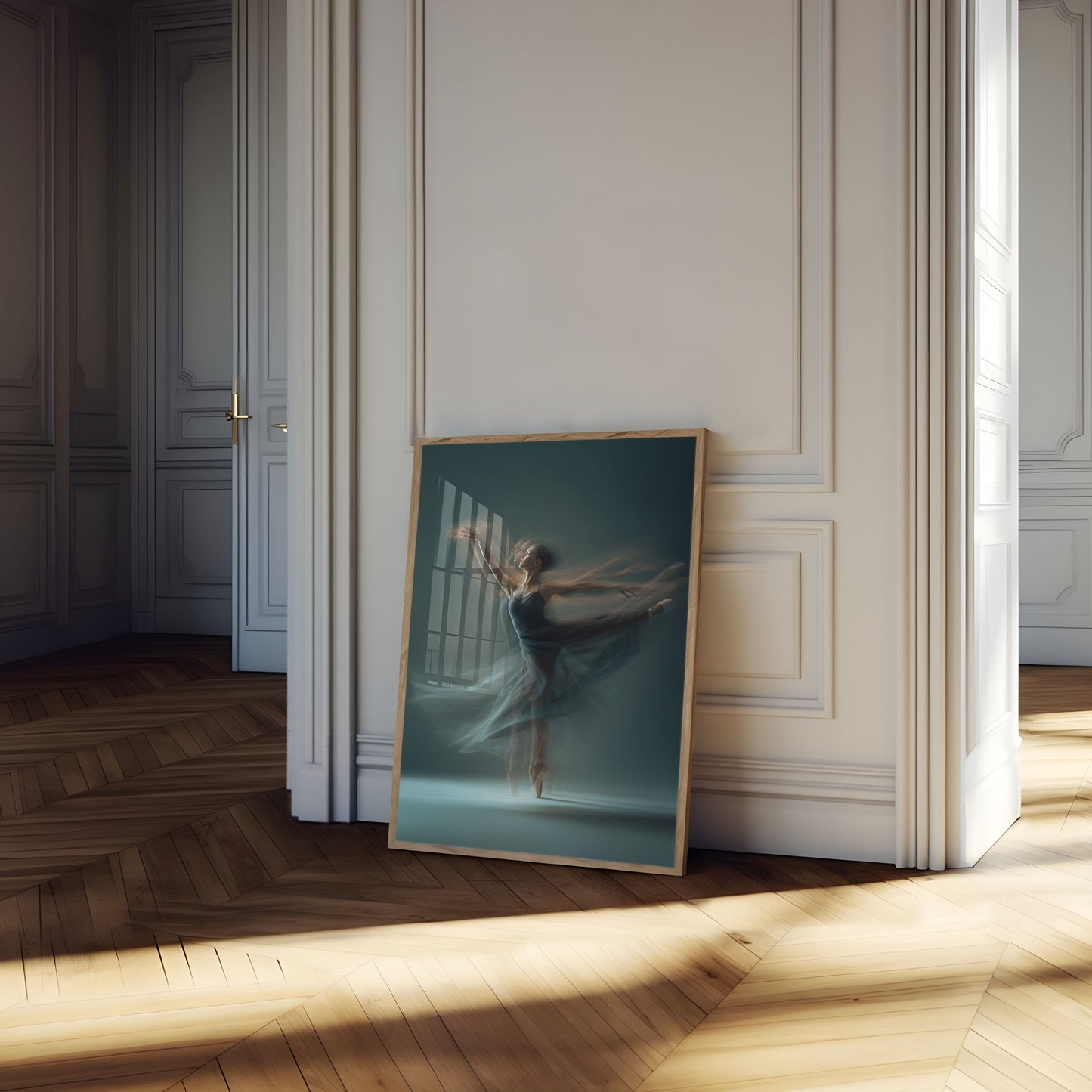 Dansende Motion Blur Ballerina Poster