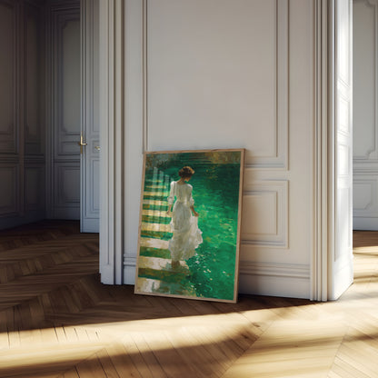 Emerald Waters Woman Poster