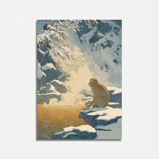 Monkey by Warm Winter Springs Poster