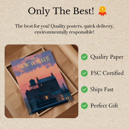 New York Urban Sunset Poster