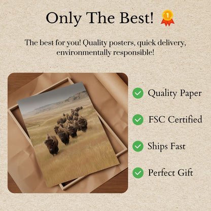 Poster della Wilderness del Bisonte Americano