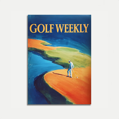 Coastal Golf Landscape Poster