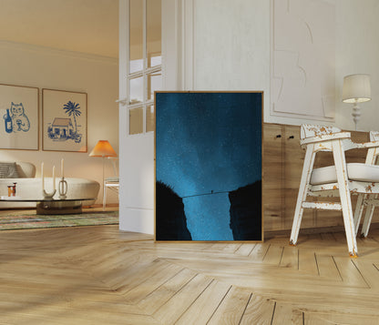 Plakat Przejście Mostu w Gwieździstą Noc