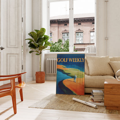 Coastal Golf Landscape Poster