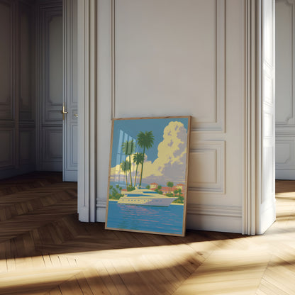 LUKSUS YACHT TROPISK PARADIS PLAKAT