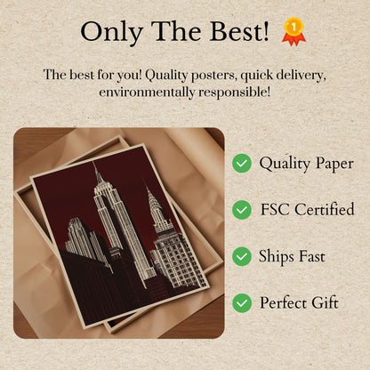 New York City Skyline Poster