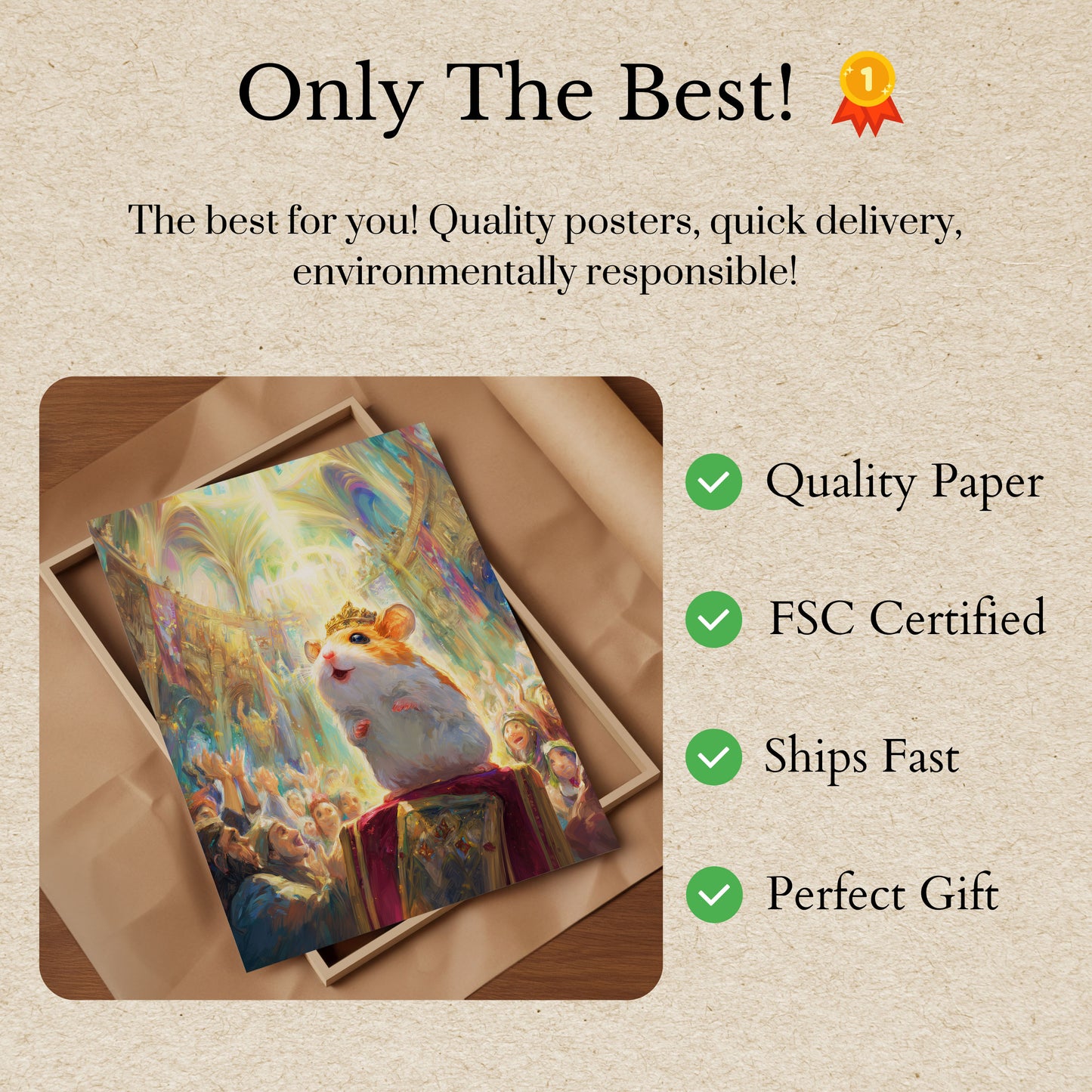 Kroonposter Koninklijke Hamster