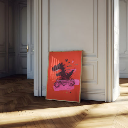 Poster d'Amore di Moto Ruggente