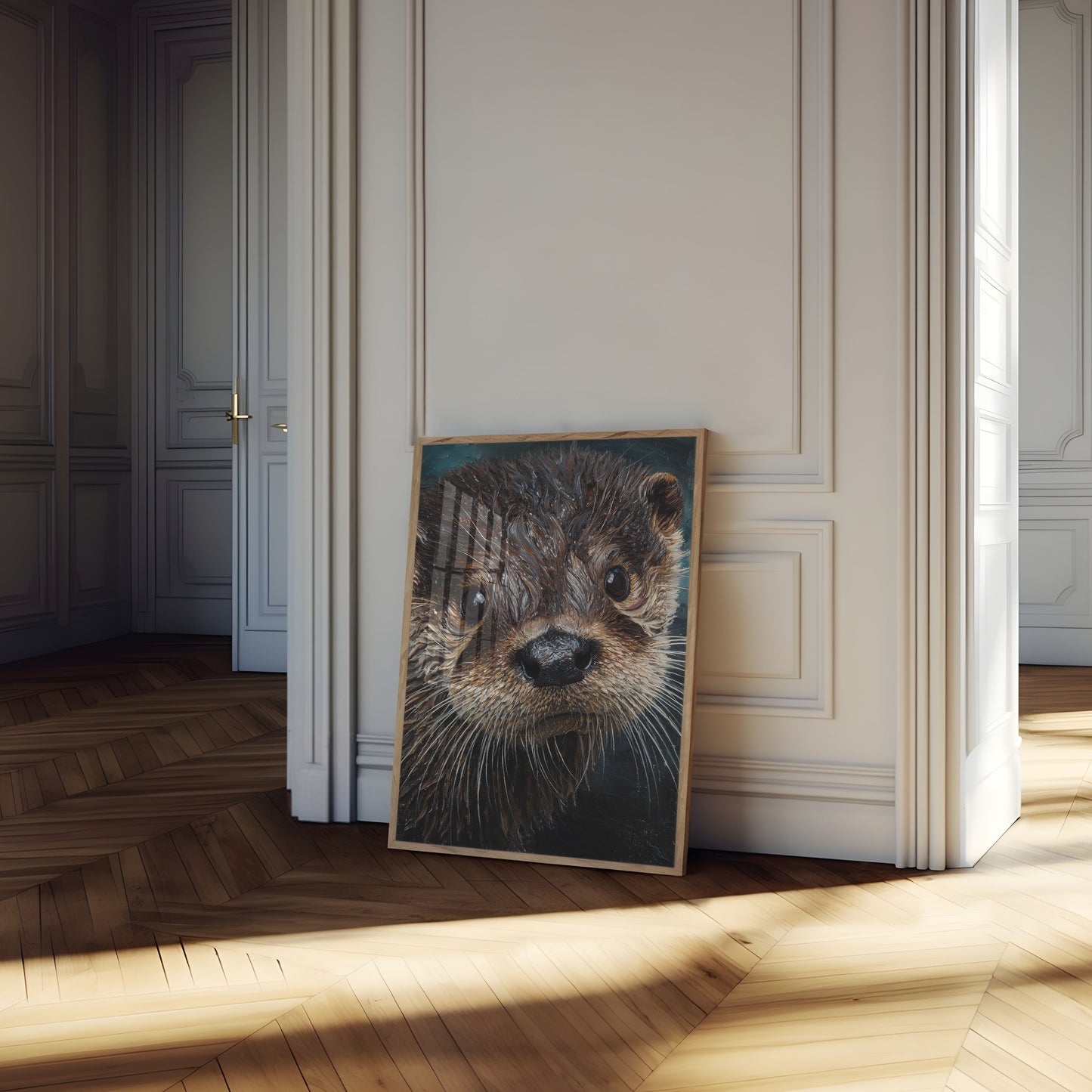 Póster de Vida Silvestre Retrato de Nutria