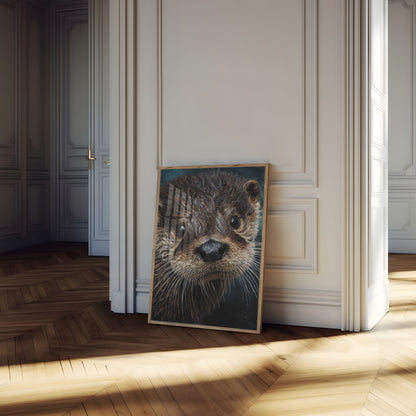 Póster de Vida Silvestre Retrato de Nutria