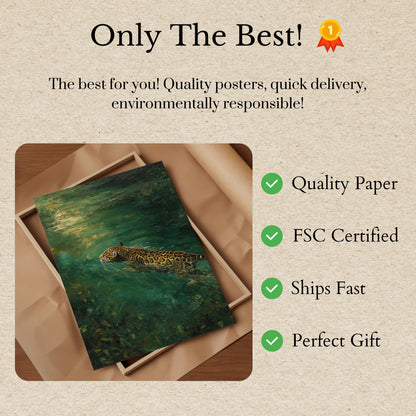 Poster della Giaguaro che Nuota nel Fiume