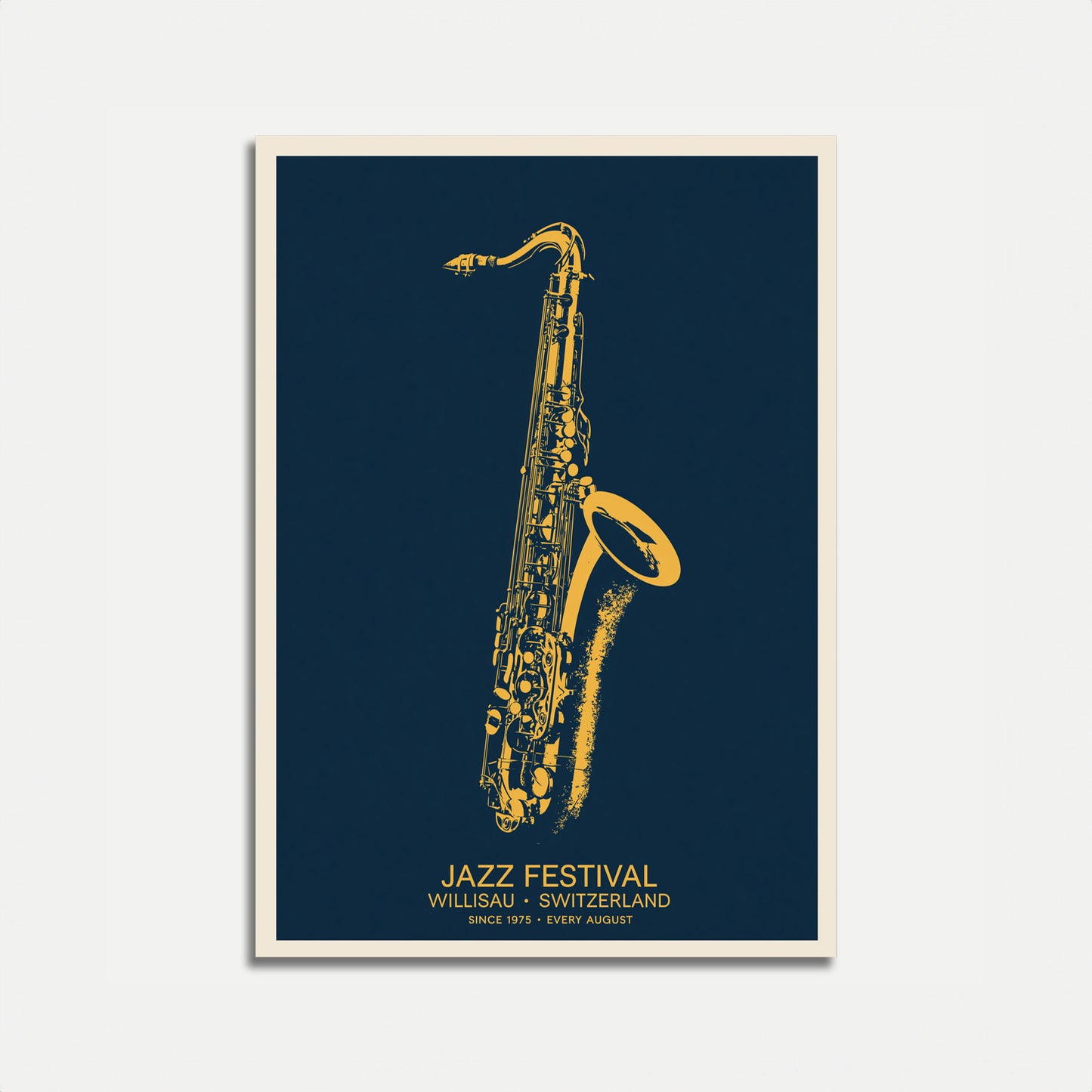Jazzfestival Saxophonmusik Plakat