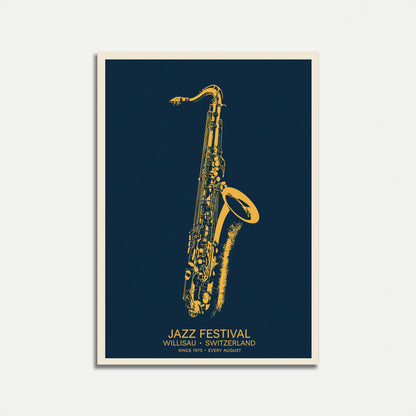 Jazzfestival Saxophonmusik Plakat