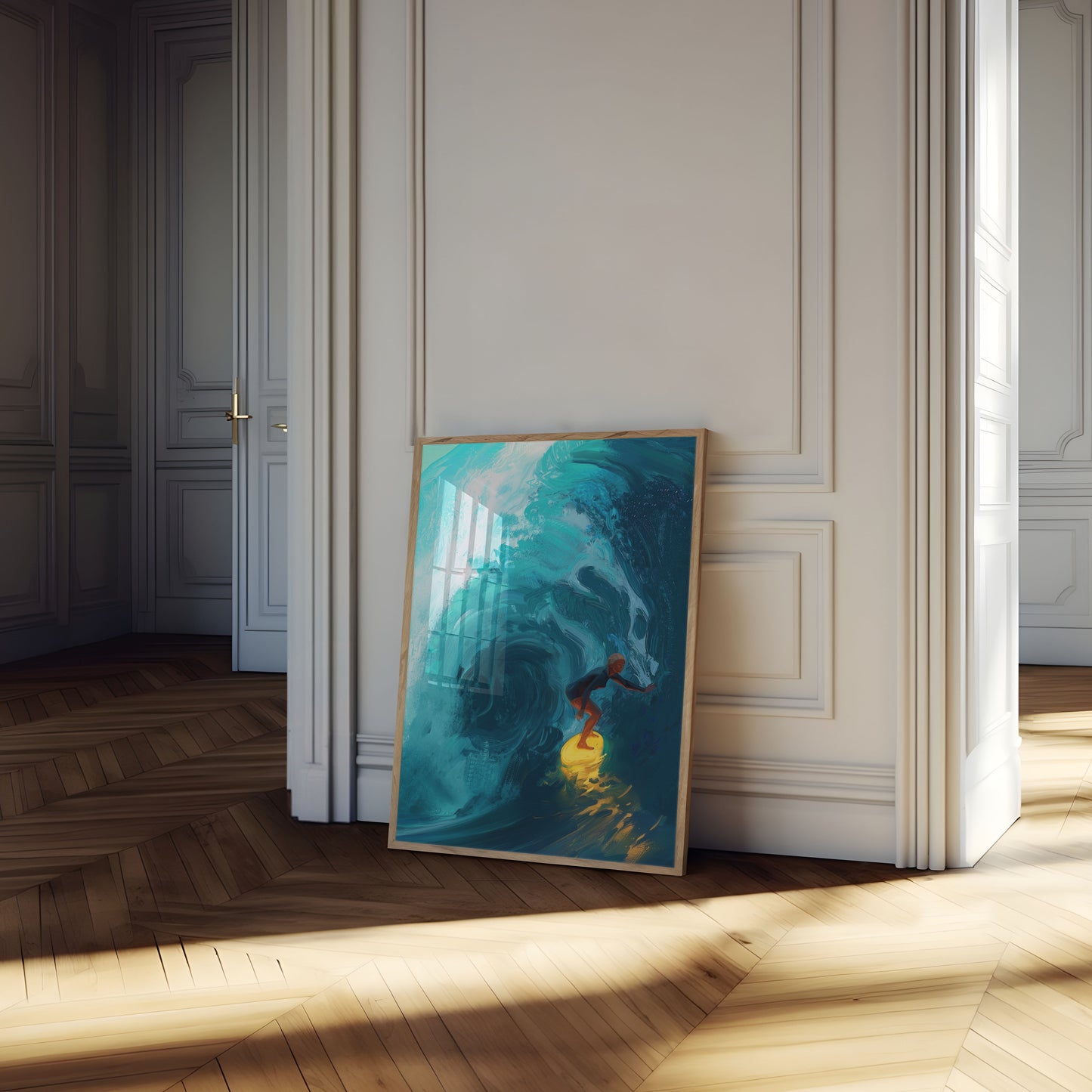 Ocean Wave Surfer Poster