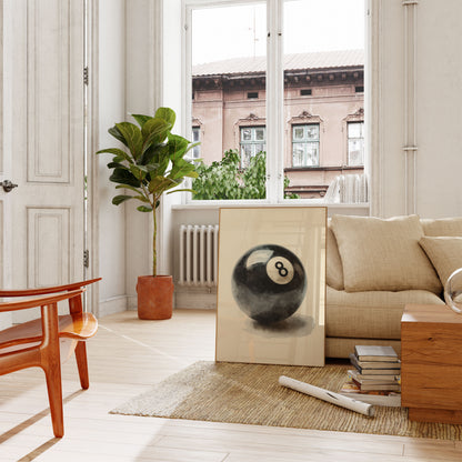 Klassisches 8-Ball-Pool-Poster