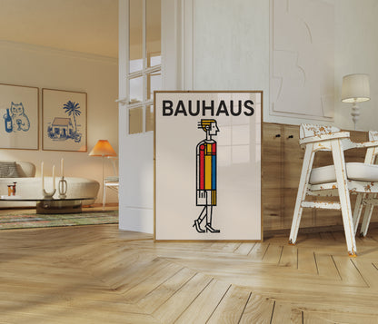 Bauhaus Geometrisk Figur Plakat