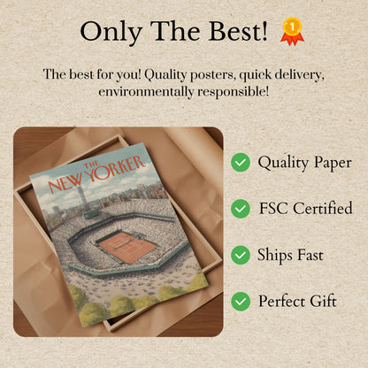 New Yorker Tennis Stadium Poster